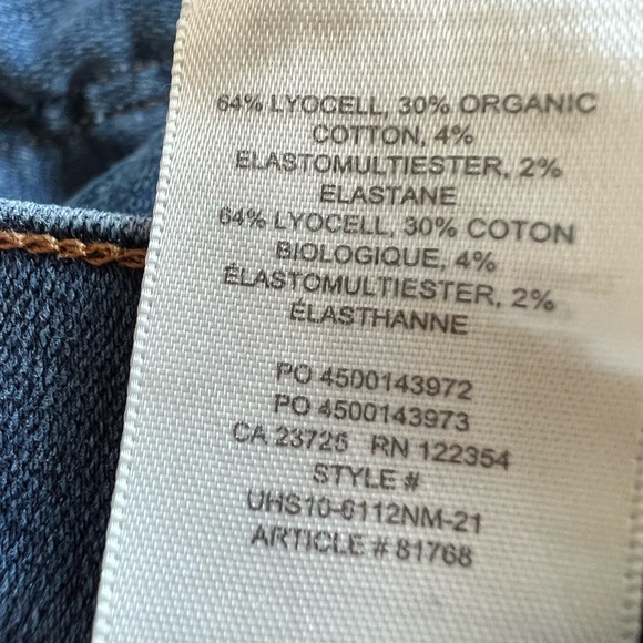 Aritzia Denim Forum Lola High Rise Skinny 30L - Size 26 - 5 yrs Bleu - Picture 7 of 8